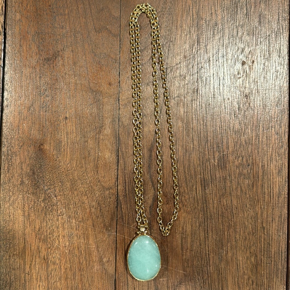 Stella and Dot Sanibel Reversible Pendant in Gold